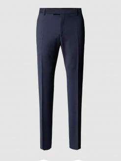 Alternative view of Strellson Slim Fit Anzughose Mit Bügelfalten 'Flex Cross' - Marineblau