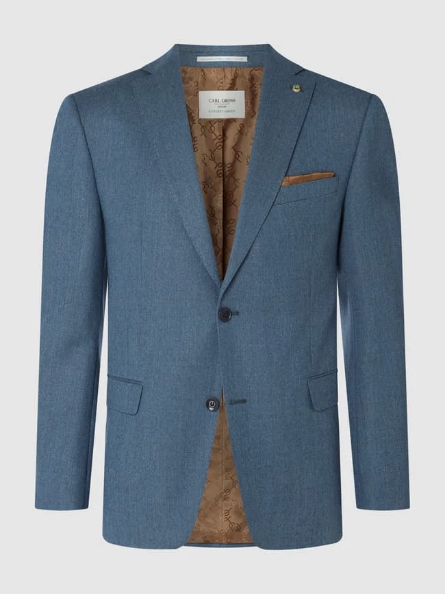 Carl Gross Sakko Mit Kissing Buttons - Blau 1 Carl Gross Sakko Mit Kissing Buttons - Blau