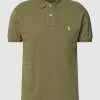 Polo Ralph Lauren Slim Fit Poloshirt Mit Label-Stitching - Dunkelgrün