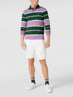 Gant Poloshirt Mit Logo-Stitching - Violett