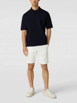 Ralph Lauren-Shop 9 BOSS Athleisurewear Relaxed Fit Poloshirt Mit Marken-Detail Modell 'Pirax' - Schwarz