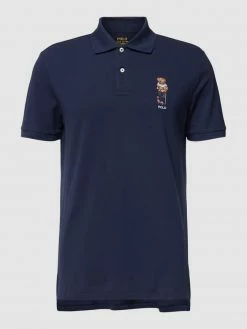 Alternative view of Polo Ralph Lauren Poloshirt Mit Label-Stitching Modell 'BEARM' - Marineblau