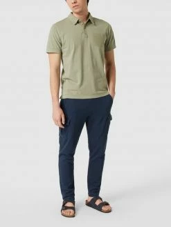 Tom Tailor Poloshirt Mit Label-Patch - Olivgrün