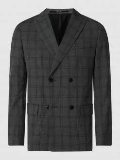 Alternative view of Mango Slim Fit Sakko Mit 2-reihiger Knopfleiste Modell 'Boston' - Mittelgrau
