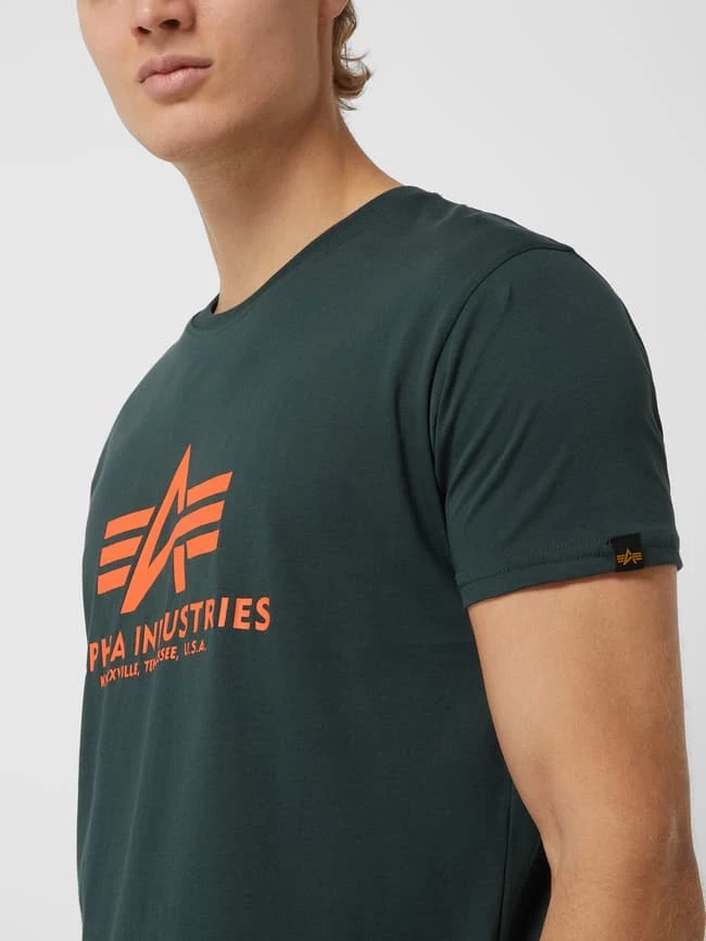 Alpha Industries T-Shirt Mit Label-Print Modell 'BASIC' - Bottle 3 Alpha Industries T-Shirt Mit Label-Print Modell 'BASIC' - Bottle – Bild 3