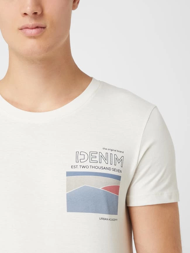 Tom Tailor Denim T-Shirt Mit Print - Offwhite 3 Tom Tailor Denim T-Shirt Mit Print - Offwhite – Bild 3