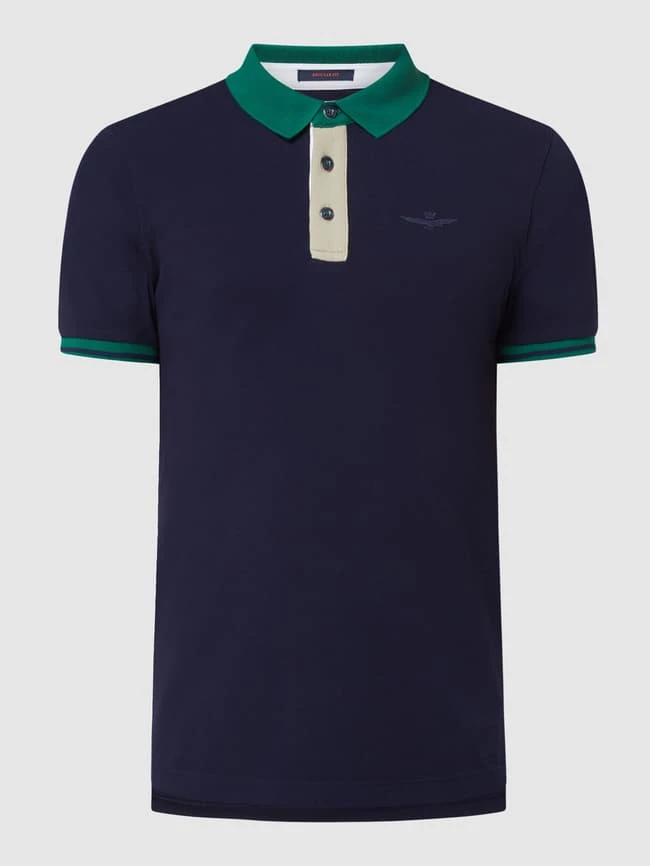 Aeronautica Militare Poloshirt Aus Baumwolle - Marineblau 2 Aeronautica Militare Poloshirt Aus Baumwolle - Marineblau – Bild 2