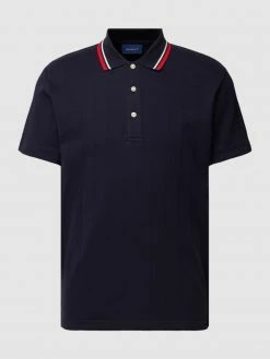 Alternative view of Gant Poloshirt Aus Baumwolle Mit Strukturmuster - Marineblau