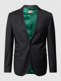 Alternative view of CG - Club Of Gents Slim Fit 2-Knopf-Sakko Aus Schurwolle - 'Savile Row' - Dunkelgrau