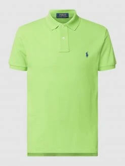 Alternative view of Polo Ralph Lauren Slim Fit Poloshirt Mit Label-Stitching - Apfelgrün