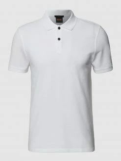 Alternative view of BOSS Casualwear Slim Fit Poloshirt Mit Label-Print Modell 'Prime' - Weiß
