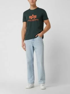 Alpha Industries T-Shirt Mit Label-Print Modell 'BASIC' - Bottle