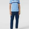 Ellesse T-Shirt Mit Kontraststreifen Und Label-Stitching - Hellblau