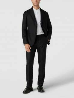 Ralph Lauren-Shop 40 Emporio Armani Anzug Mit Strukturmuster Modell 'Paspel Soft' - Marineblau