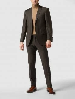 Carl Gross Modern Fit 2-Knopf-Sakko Aus Schurwolle - Mittelbraun