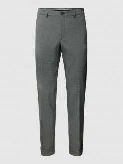 Alternative view of Selected Homme Slim Fit Anzughose Mit Hahnentrittmuster Modell 'Stockholm' - Hellgrau