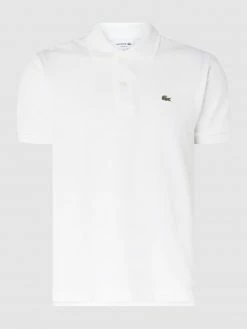 Lacoste Classic Fit Poloshirt Aus Piqué Mit Logo-Stickerei - Weiß