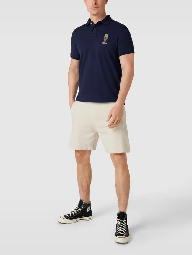 Polo Ralph Lauren Poloshirt Mit Label-Stitching - Marineblau 1 Polo Ralph Lauren Poloshirt Mit Label-Stitching - Marineblau