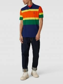Ralph Lauren-Shop 19 Polo Ralph Lauren Classic Fit Poloshirt Mit Blockstreifen - Dunkelblau