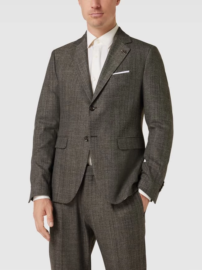 Cinque Sakko Mit Anstecknadel Modell 'Cava' - Taupe 4 Cinque Sakko Mit Anstecknadel Modell 'Cava' - Taupe – Bild 4