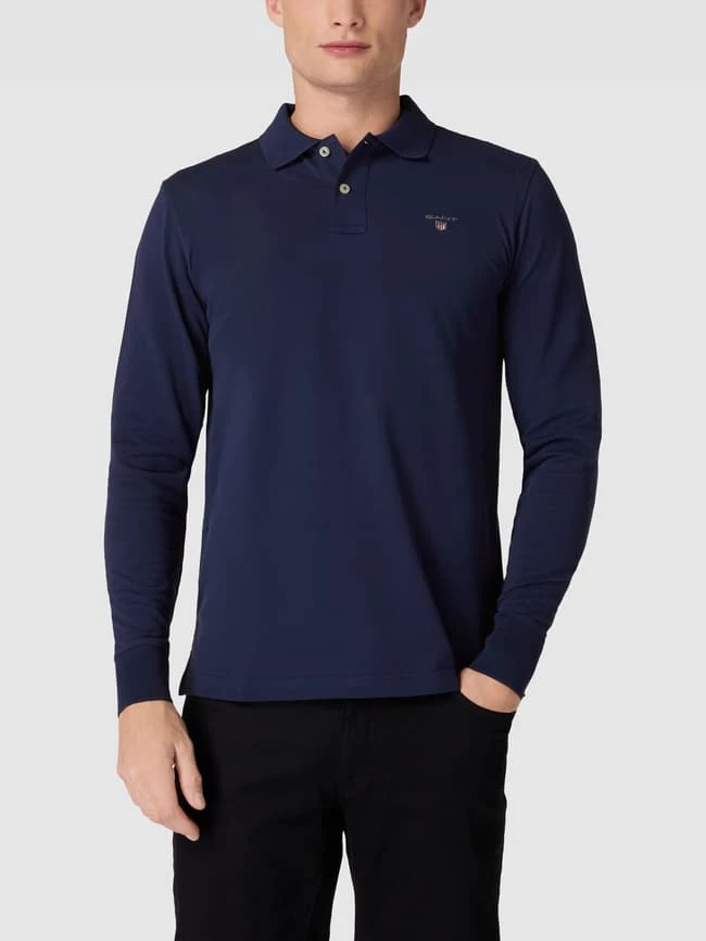 Gant Poloshirt Im Langärmeligen Design - Marineblau 4 Gant Poloshirt Im Langärmeligen Design - Marineblau – Bild 4