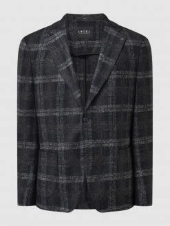Alternative view of DIGEL Slim Fit 2-Knopf-Sakko Mit Woll-Anteil Modell 'Kristo' - Dunkelblau