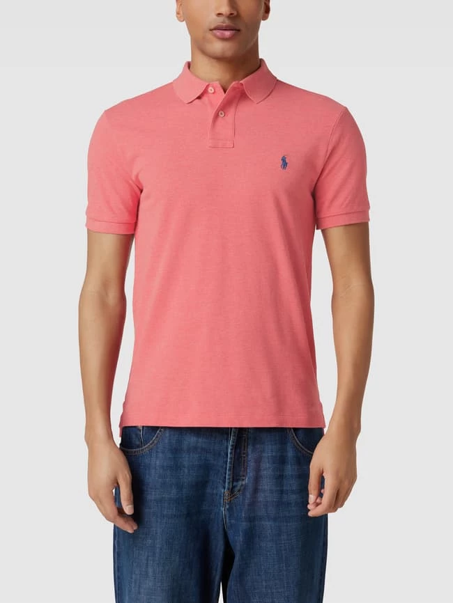 Polo Ralph Lauren Slim Fit Poloshirt Mit Label-Stitching - Koralle 4 Polo Ralph Lauren Slim Fit Poloshirt Mit Label-Stitching - Koralle – Bild 4