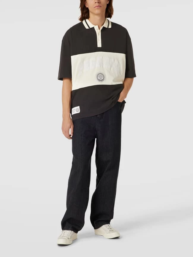 Pegador Poloshirt Mit Label-Stitching Modell 'Hardy' - Schwarz 1 Pegador Poloshirt Mit Label-Stitching Modell 'Hardy' - Schwarz