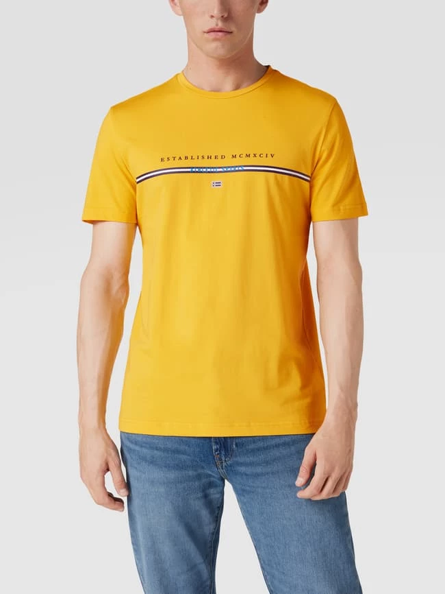 Christian Berg Men T-Shirt Mit Label-Print - Gelb 4 Christian Berg Men T-Shirt Mit Label-Print - Gelb – Bild 4