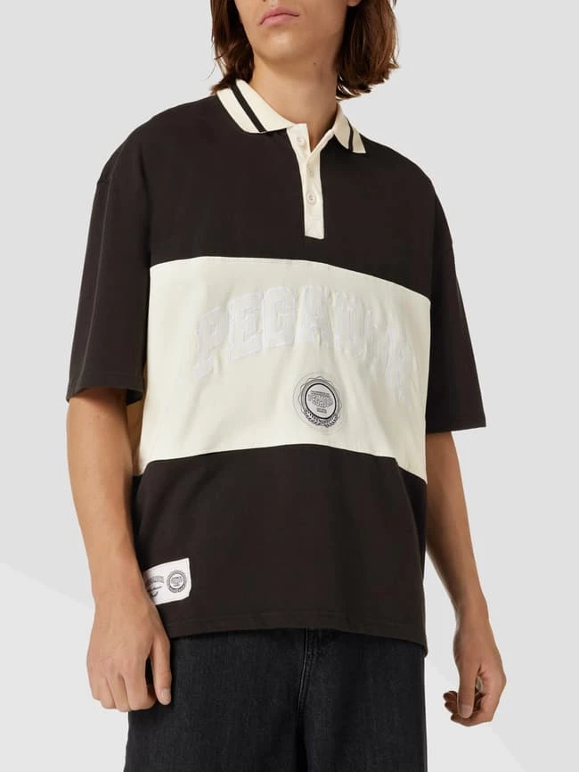 Pegador Poloshirt Mit Label-Stitching Modell 'Hardy' - Schwarz 3 Pegador Poloshirt Mit Label-Stitching Modell 'Hardy' - Schwarz – Bild 3