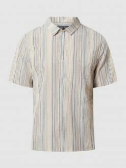 Alternative view of Colours & Sons Poloshirt Aus Seersucker - Bleu