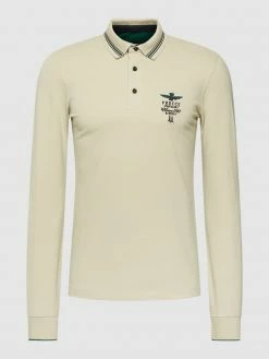 Alternative view of Aeronautica Militare Poloshirt Mit Langen Ärmeln Modell 'POLO' - Sand