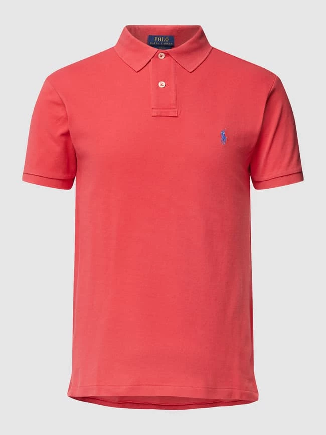 Polo Ralph Lauren Slim Fit Poloshirt Mit Label-Stitching - Rot 2 Polo Ralph Lauren Slim Fit Poloshirt Mit Label-Stitching - Rot – Bild 2