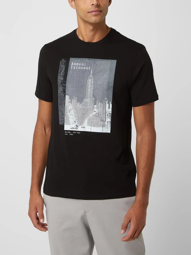 ARMANI EXCHANGE T-Shirt Mit Logo-Print - Schwarz 4 ARMANI EXCHANGE T-Shirt Mit Logo-Print - Schwarz – Bild 4