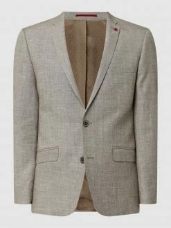Alternative view of Roy Robson Slim Fit 2-Knopf-Sakko Aus Leinenmischung - Khaki