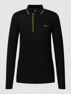 Alternative view of BOSS Athleisurewear Poloshirt Mit Langen Ärmeln Modell 'PLEESY' - Schwarz