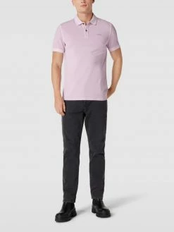 BOSS Casualwear Slim Fit Poloshirt Mit Label-Patch Modell 'Prime' - Flieder