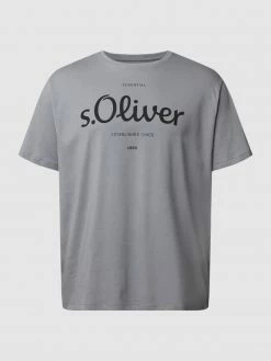 Alternative view of S.Oliver Plus PLUS SIZE T-Shirt Mit Label-Print - Hellgrau