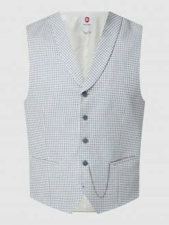 Alternative view of CG - Club Of Gents Slim Fit Weste Mit Leinen-Anteil Modell 'Paddy' - Hellblau