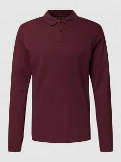 Alternative view of Christian Berg Men Poloshirt Mit Kurzer Knopfleiste - Dunkelrot