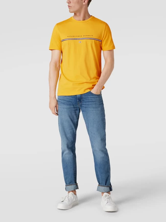 Christian Berg Men T-Shirt Mit Label-Print - Gelb 1 Christian Berg Men T-Shirt Mit Label-Print - Gelb