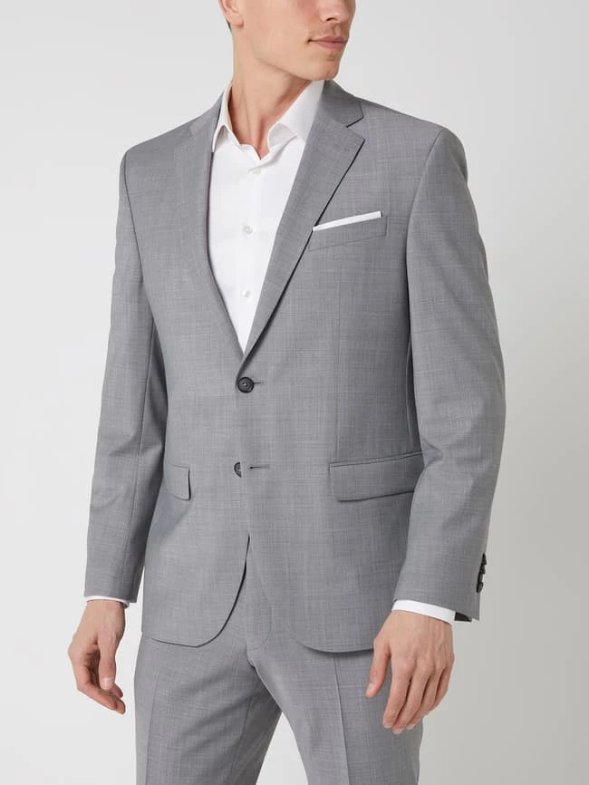 Pierre Cardin Regular Fit 2-Knopf-Sakko Mit Stretch-Anteil Modell 'Grant' - 'Futureflex' - Hellgrau 4 Pierre Cardin Regular Fit 2-Knopf-Sakko Mit Stretch-Anteil Modell 'Grant' - 'Futureflex' - Hellgrau – Bild 4