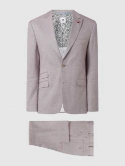 Alternative view of Atelier Torino Slim Fit Anzug Mit Leinen-Anteil Modell 'Tancredo' - Flieder