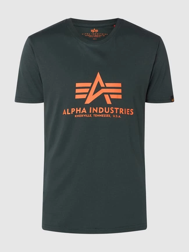 Alpha Industries T-Shirt Mit Label-Print Modell 'BASIC' - Bottle 2 Alpha Industries T-Shirt Mit Label-Print Modell 'BASIC' - Bottle – Bild 2