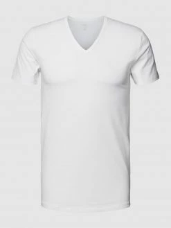 Alternative view of Mey T-Shirt Mit Abgerundetem V-Ausschnitt - Weiß