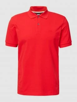 Alternative view of BOSS Poloshirt Mit Label-Stitching Modell 'Pallas' - Rot
