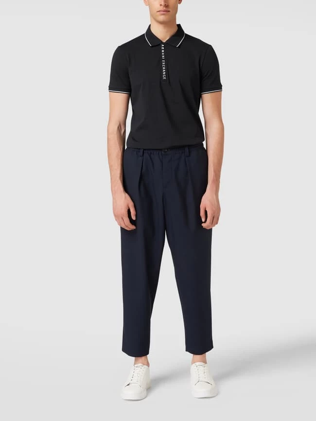 ARMANI EXCHANGE Poloshirt Mit Label-Details - Dunkelblau 1 ARMANI EXCHANGE Poloshirt Mit Label-Details - Dunkelblau