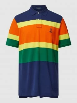 Alternative view of Polo Ralph Lauren Classic Fit Poloshirt Mit Blockstreifen - Dunkelblau
