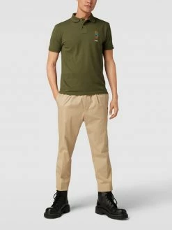 Ralph Lauren-Shop 15 Polo Ralph Lauren Poloshirt Mit Label-Stitching - Dunkelgrün