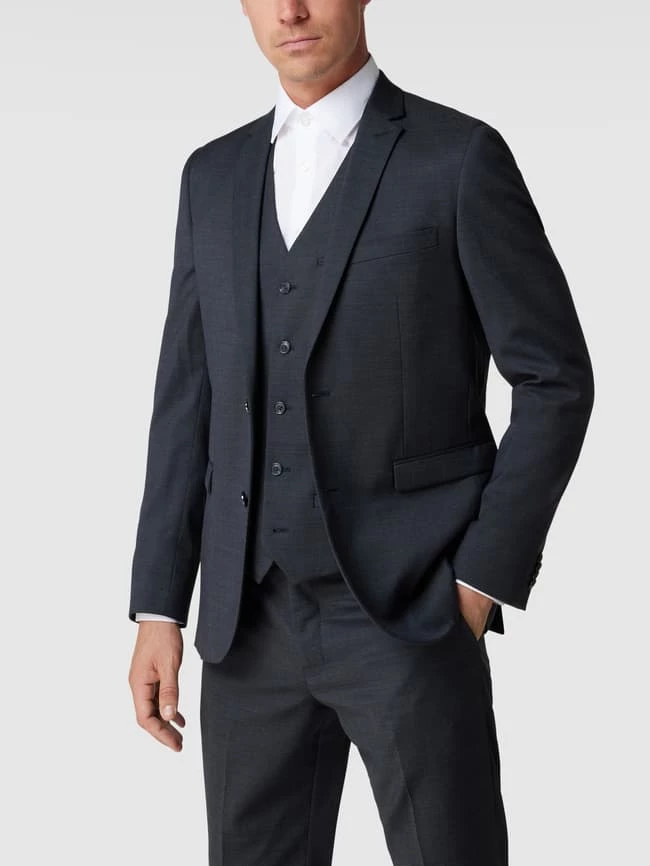 Matinique Slim FIt 2-Knopf-Sakko Mit Stretch-Anteil Modell 'George' - Anthrazit 4 Matinique Slim FIt 2-Knopf-Sakko Mit Stretch-Anteil Modell 'George' - Anthrazit – Bild 4